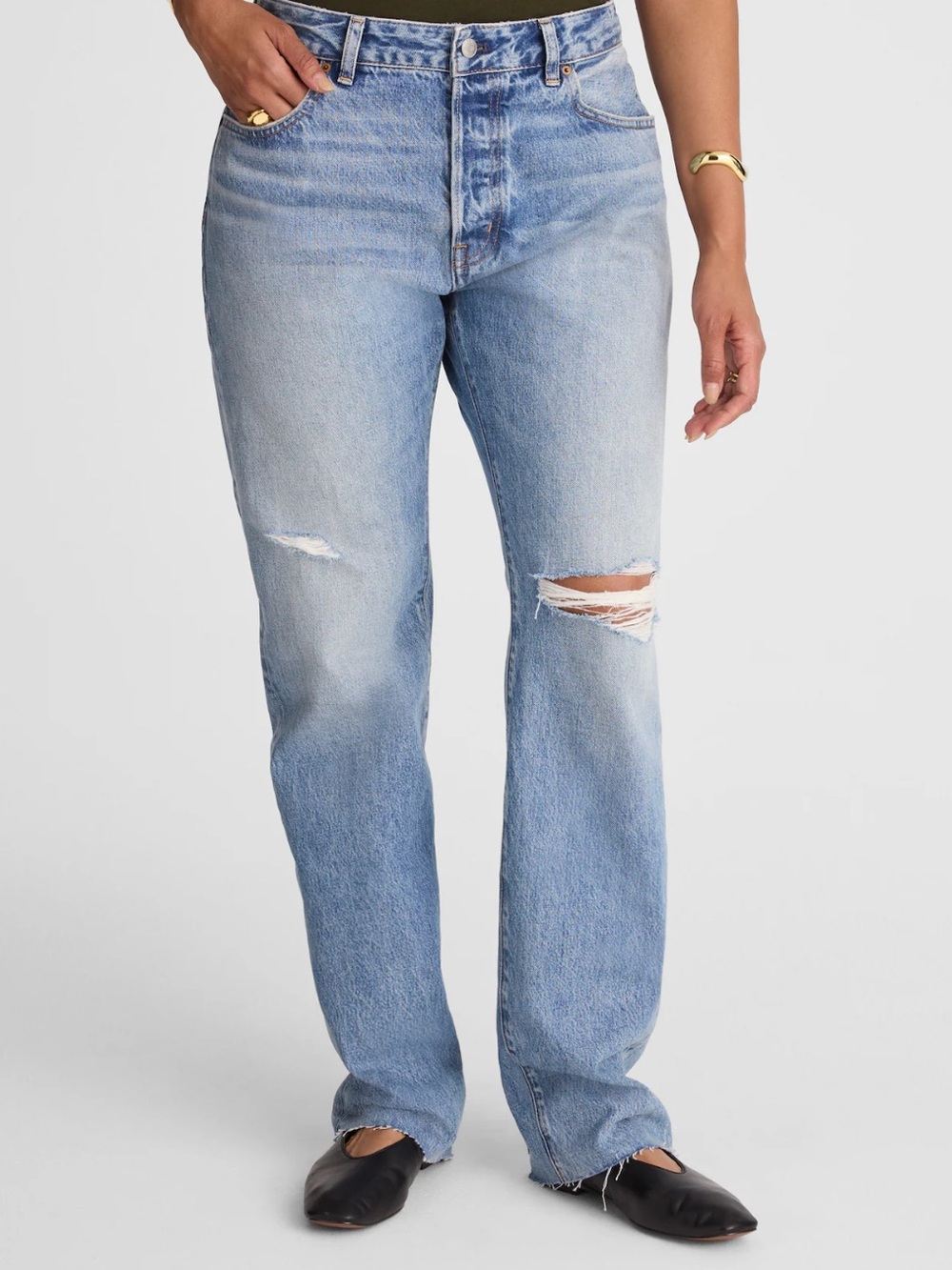 Madewell Curvy Dean Easy Straight Jeans – Short